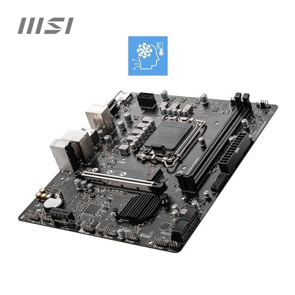 MSI PRO H610M-E DDR4 Intel H610 LGA 1700 Micro-ATX Motherboard with PCIe 4.0 and M.2 Slot - Image 3
